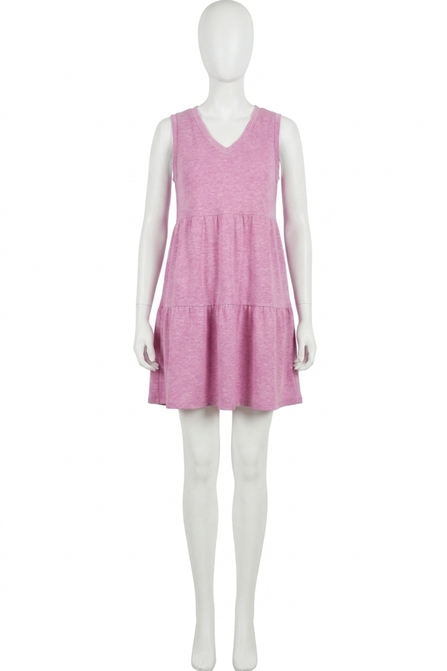 NEW SEW IN LOVE babydoll tank dress in pink